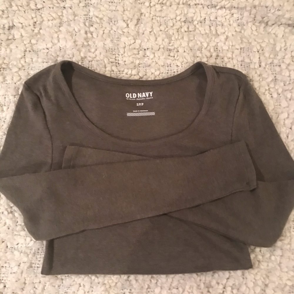 Old Navy Olive Long Sleeve Shirt